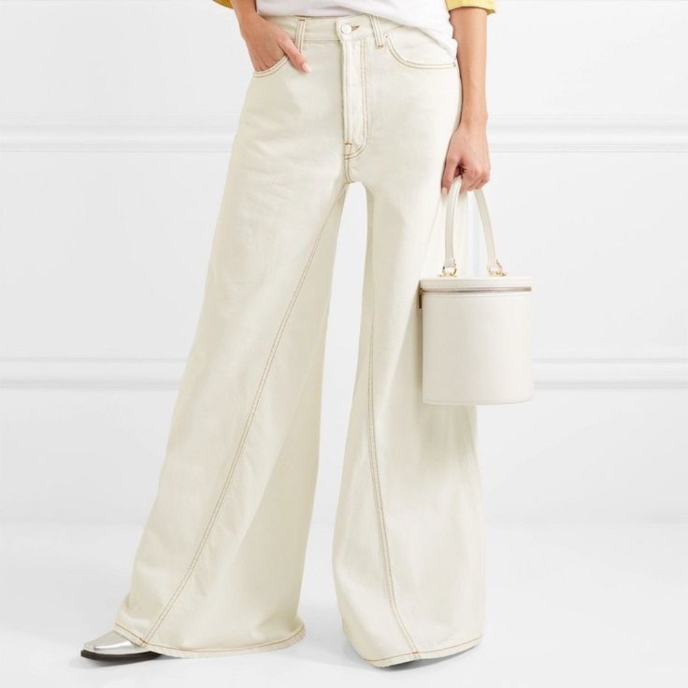 GANNI Paneled Jeans Size 34